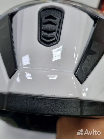 Мотошлем AiM JK320 White Glossy, XL