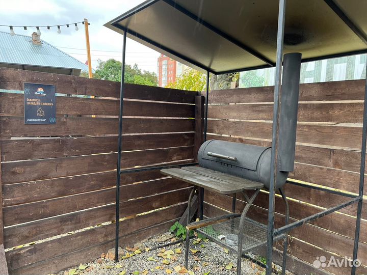 Аренда беседки у пруда 11м2 с мангальной зоной