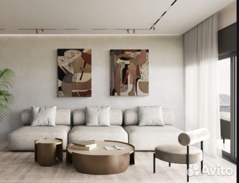 Картина большая абстракция