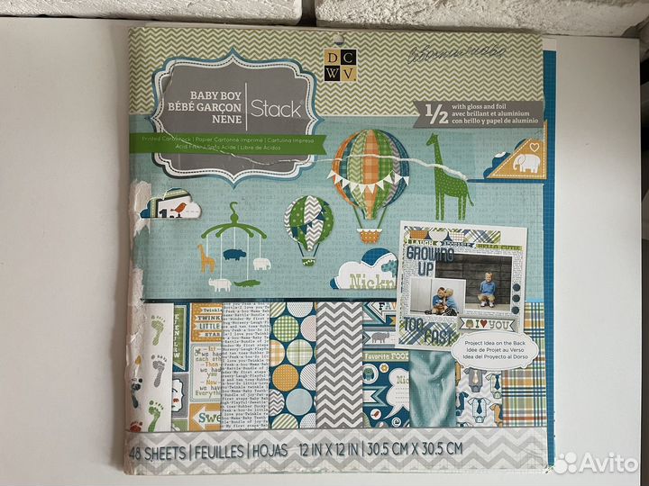 Набор американской бумаги карточки скрапбукинг