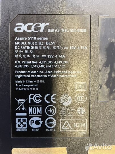 Ноутбук acer