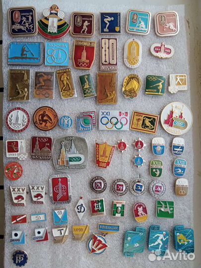 Значки СССР спорт,олимпиада,туризм,хоккей