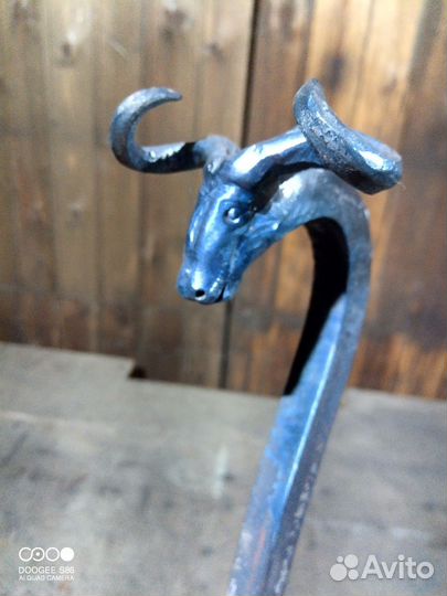 Кованый каминный набор, кочерга