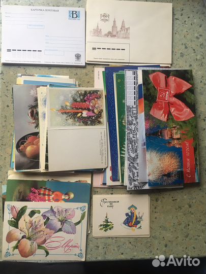 Открытки СССР чистые и подписанные