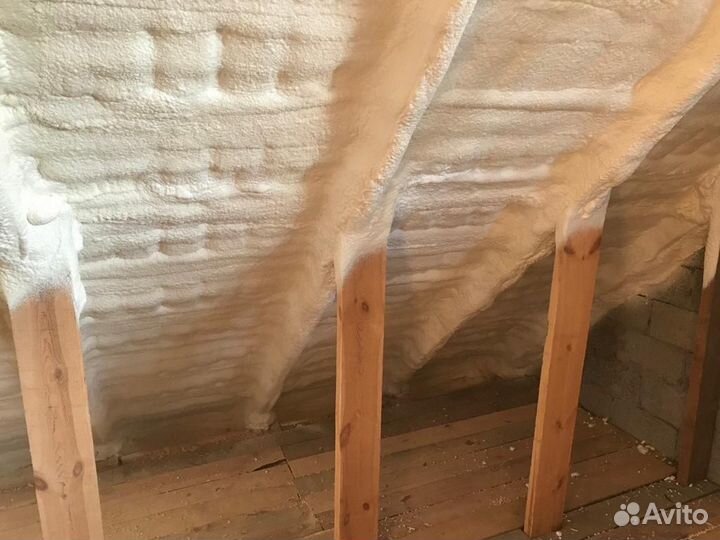 Утепление, теплоизоляция пенополиуретаном мансарды