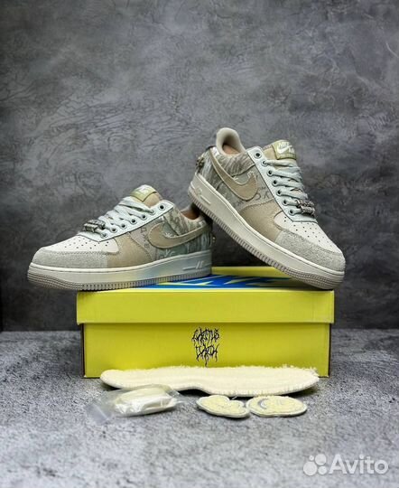 Кроссовки зимние Nike Air Force 1 Cactus Jack