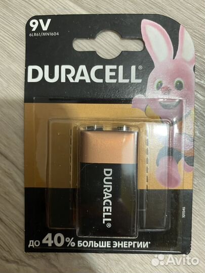 Батарейка крона Duracell
