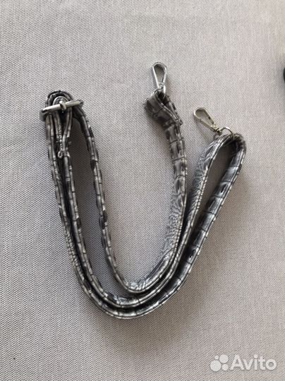 Ремешок для сумки серый