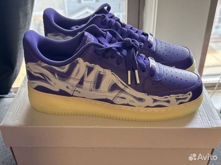 Nike Air Force 1 Low Purple Skeleton Оригинал