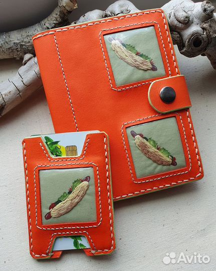 Обложка для паспорта натуральная кожа