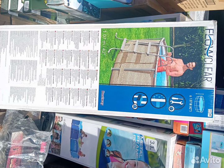 Лестница для бассейна 107см