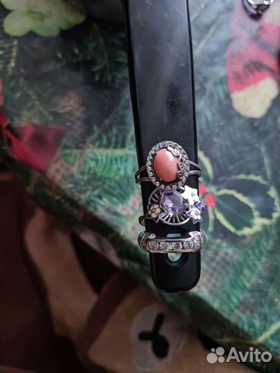 Кольцо серебро 925