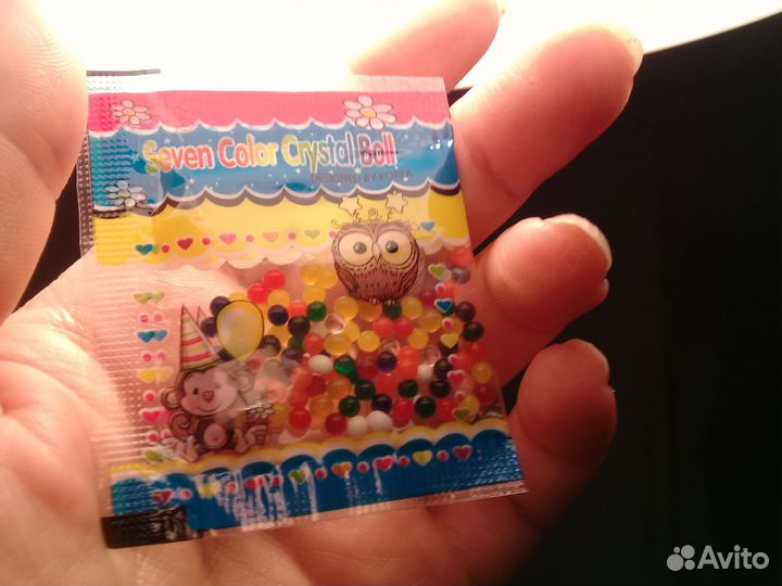 Цветные шарики растущие в воде