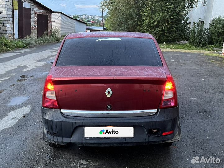 Renault Logan 1.4 МТ, 2011, битый, 186 000 км
