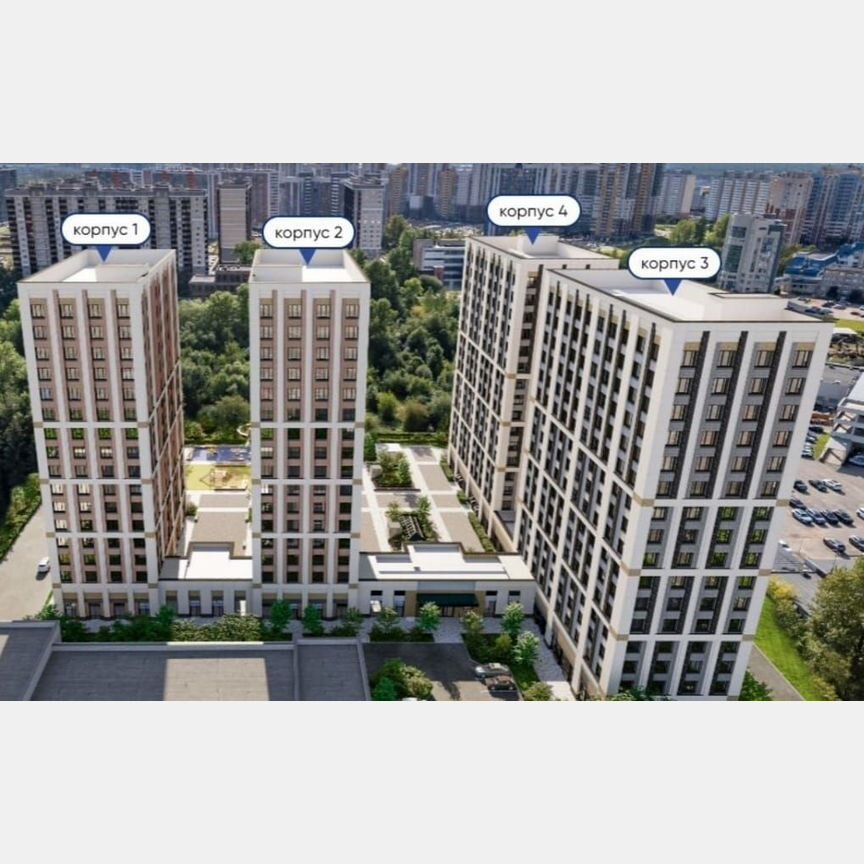 Апартаменты-студия, 20 м², 10/16 эт.