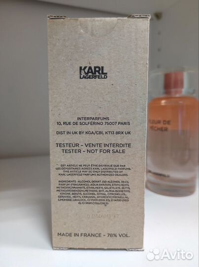 K. Lagerfeld fleur DE pecher парфюмерная вода 100м