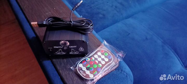 Мини лазер с аккумулятором музыкальный стробоскоп