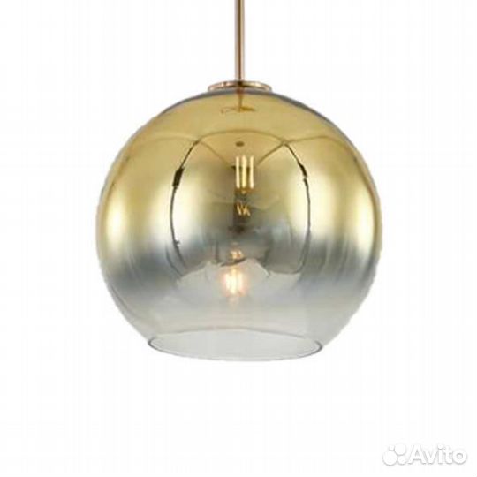 Люстра металл и стекло современная