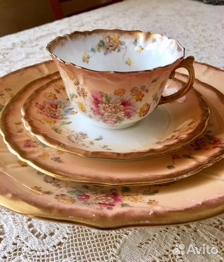 Антикварный английский чайный сервиз