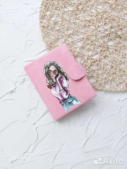 Обложка на паспорт ручной работы