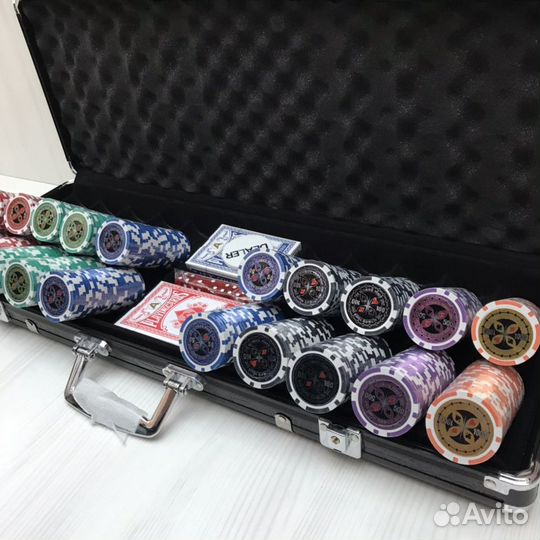 Покер. Покерный набор. Набор для покера. Новый