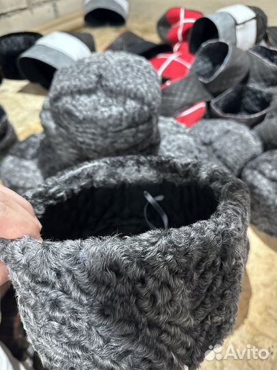 Шапка ушанка каракуль