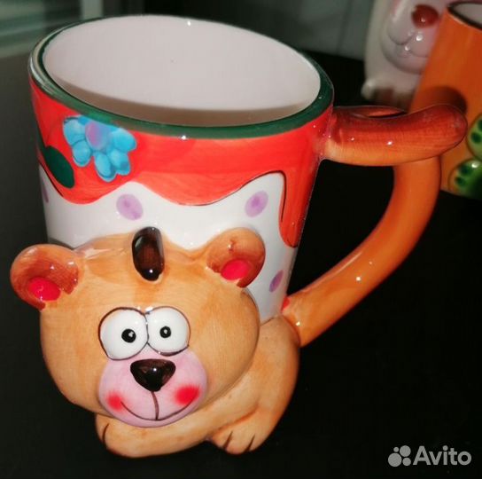 Кружки с разными зверятами
