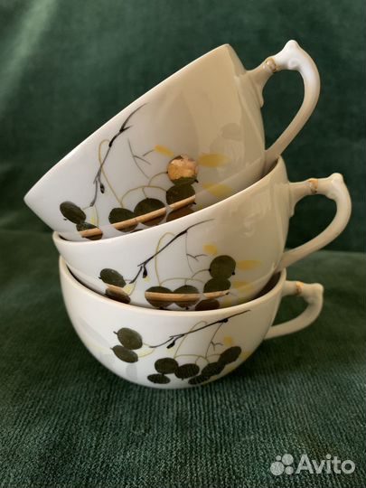 Чайные чашки, блюдце лфз дулево