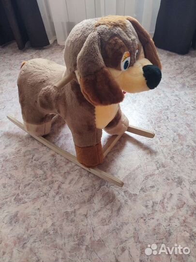 Детская игрушка качалка собака