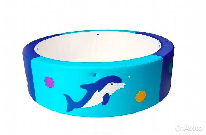 Яркие сухие бассейны D120xH40 см с аппликациями