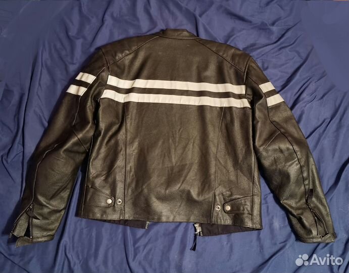 Мотокуртка кожаная мужская