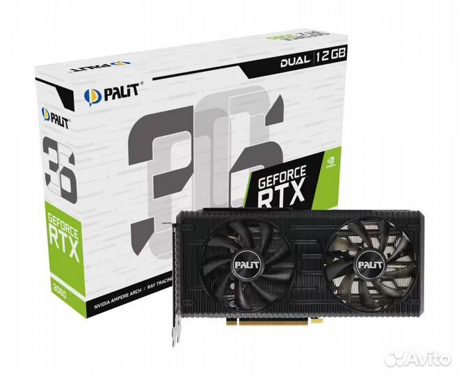 Новая 12GB Palit RTX 3060 dual (LHR)