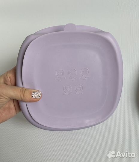 Детская силиконовая тарелка на присоске