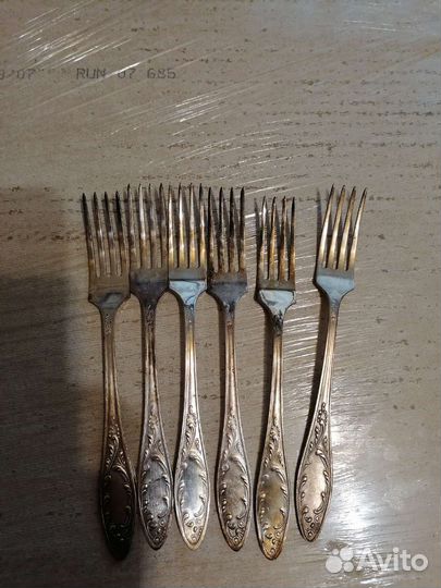 Ложки вилки мельхиор