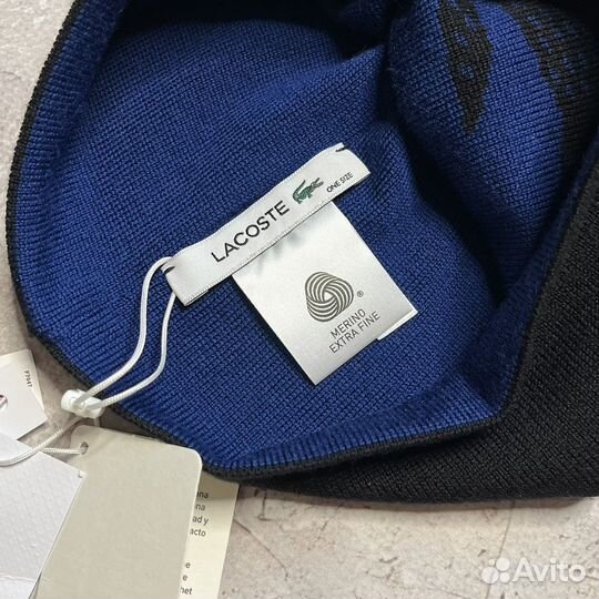 Шапка Lacoste merino wool оригинал