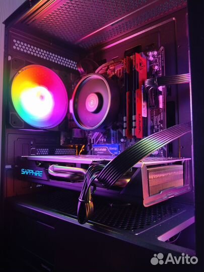Игровой компьютер 6 ядер/Ryzen 5 2600/RX570 8GB