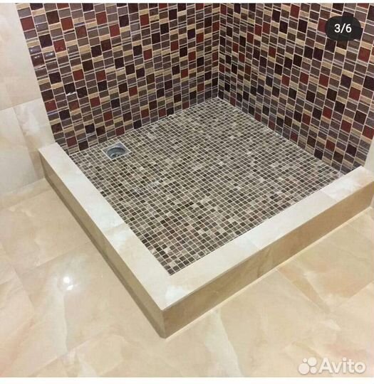 Ремонт ванной комнаты под ключ, укладка плики любо