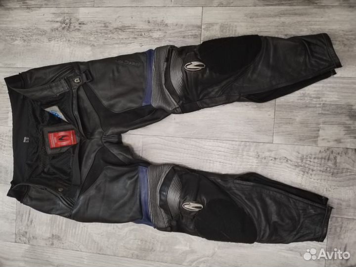 Мотоштаны кожаные мужские