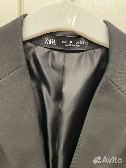 Пиджак zara черный 128 размер