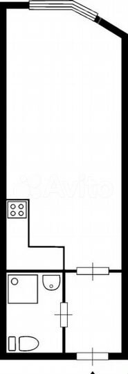 Аукцион: квартира-студия, 20,3 м², 2/4 эт.