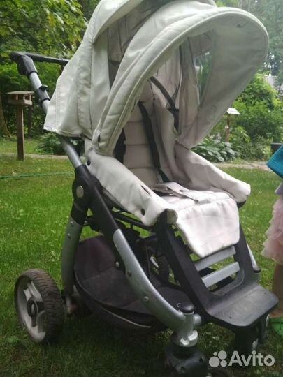 Коляска Teutonia Cosmo люлька+прогулка белая