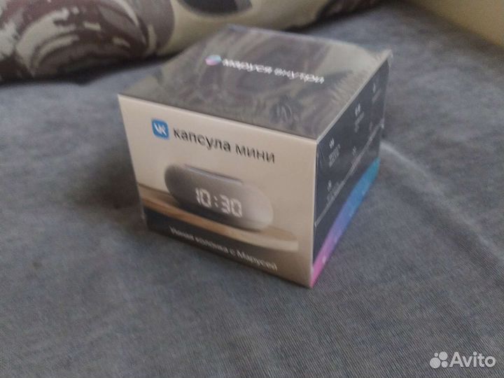 Умная колонка vkкапсула Мини с Марусей,серая,новая