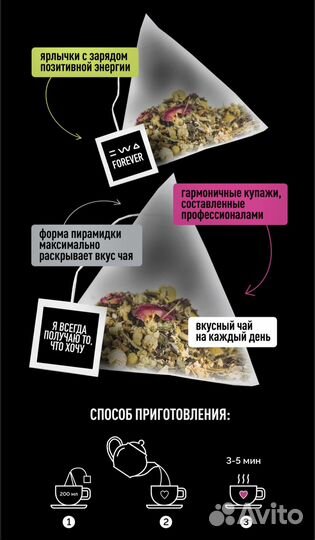 Чай с аффирмациями. Зеленый, черный, красный