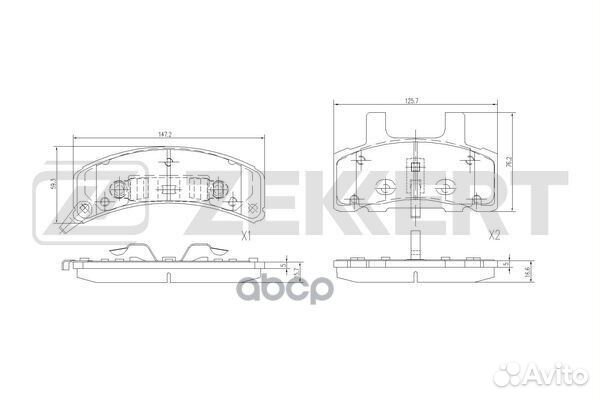 Колодки торм. диск. передн. Chevrolet Suburban