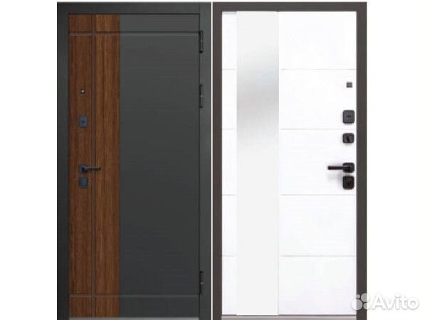 Дверь входная Luxor 2мдф Призма Зеркало