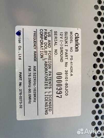 Штатная магнитола suzuki sx4