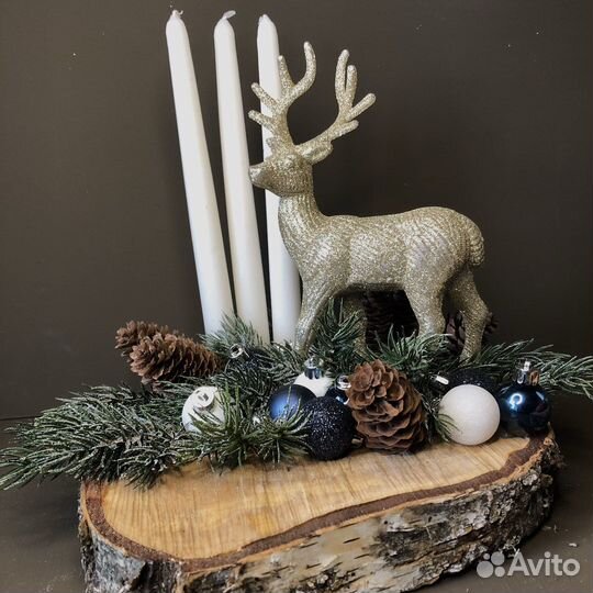 Праздничный декор, новогодняя композиция