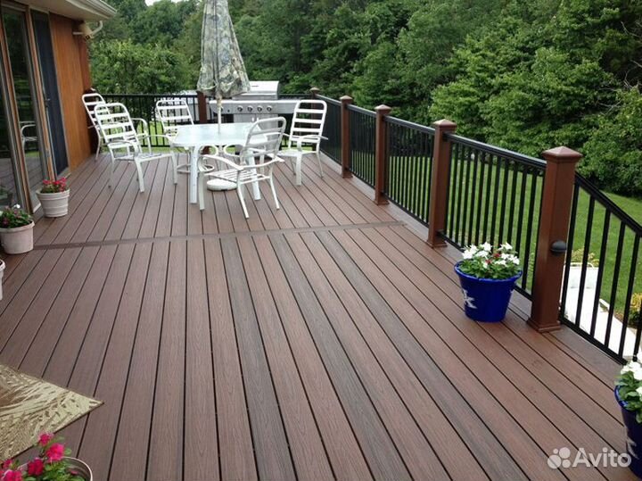 Террасная доска Шоколад 51 (дпк)
