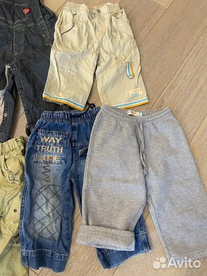 Вещи пакетом на мальчика 74 80 86