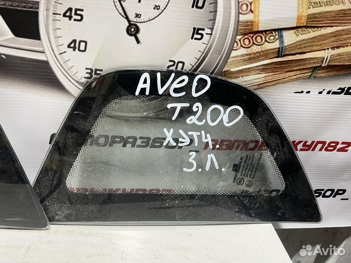 Форточка задняя левая Шевроле Авео т200 Хетчбек